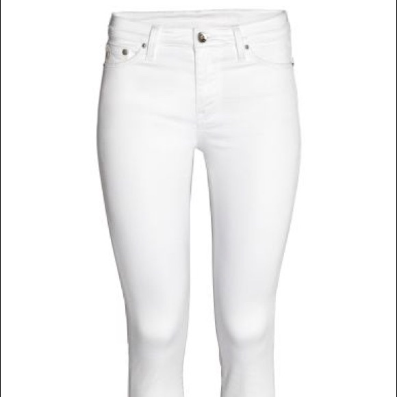 H&M White High Waisted Skinny Jeans - Picture 2 of 6